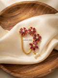 Handmade nath with American dimond setting stone
